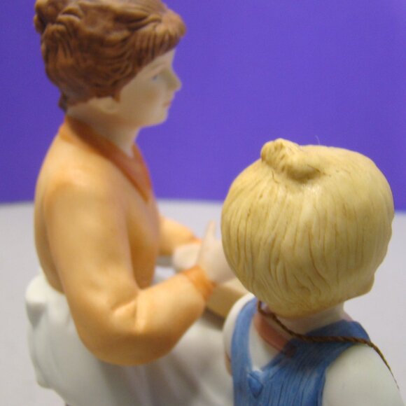 VTG 1985 Homco Home Interiors Denim Days Danny's Mom Bisque Figurine w/Tag 1511 - Picture 11 of 16